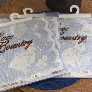 🌿3 NWOT Vintage Lace Panels for Pillows🌿